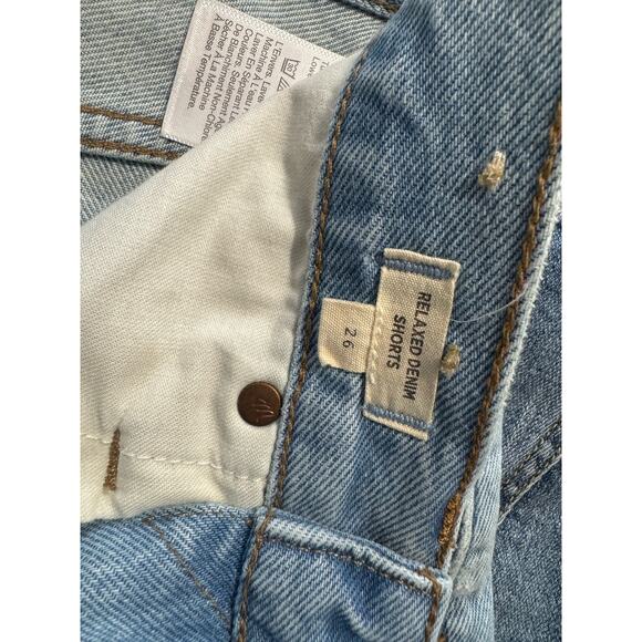 Madewell‎ Relaxed Denim Short Button Fly Cedarcroft Wash Size 26 - Picture 7 of 9